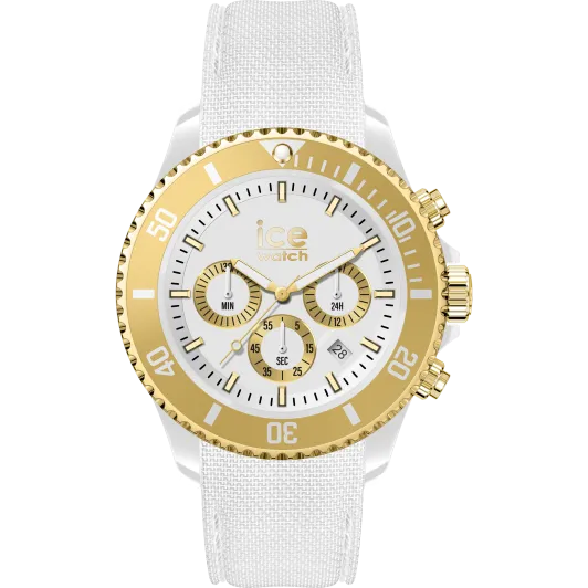 Ice Watch® Chronograph 'Ice Chrono - White Gold' Unisex Uhr 021595