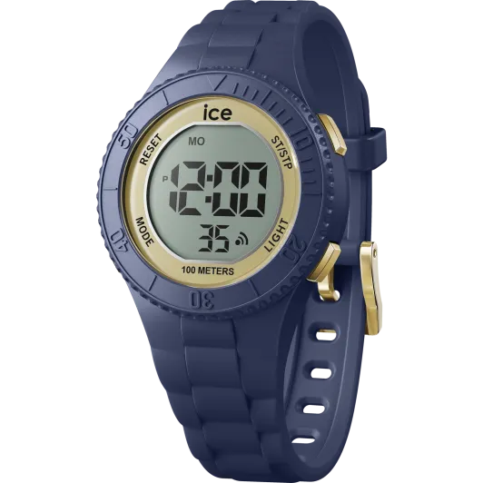 Ice Watch® Digital 'Ice Digit - Dark Blue Gold' Kind Uhr (Small) 021618