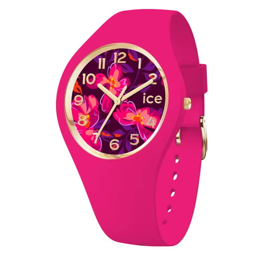 Ice Watch® Analogue 'Ice Flower - Fuschia Blossom' Women's Watch (Small) 021738