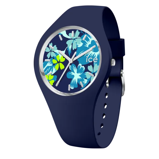 Ice Watch® Analog 'Ice Flower - Midnight Lime' Damen Uhr (Medium) 021741