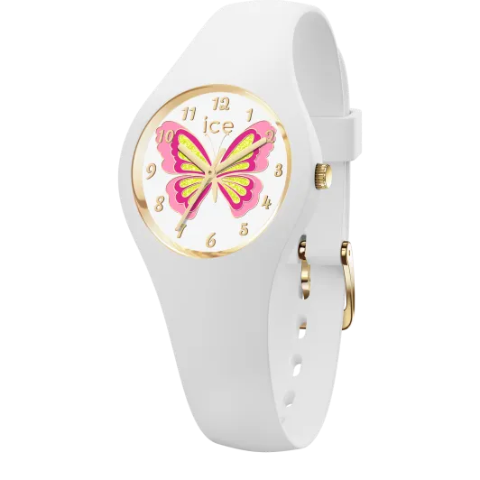 Ice Watch® Analogue 'Ice Fantasia - Butterfly Lily' Girls's Watch (Extra Small) 021951