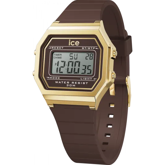 Ice Watch® Digital 'Ice Digit Retro - Brown Cappuccino' Damen Uhr (Small) 022065