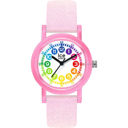 Ice Watch® Analog 'Ice Learning - Pink Glitter' Mädchen Uhr 022689
