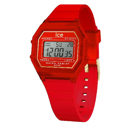 Ice Watch® Digital 'Ice Digit Retro - Red Passion - Clear' Kind Uhr (Small) 022885