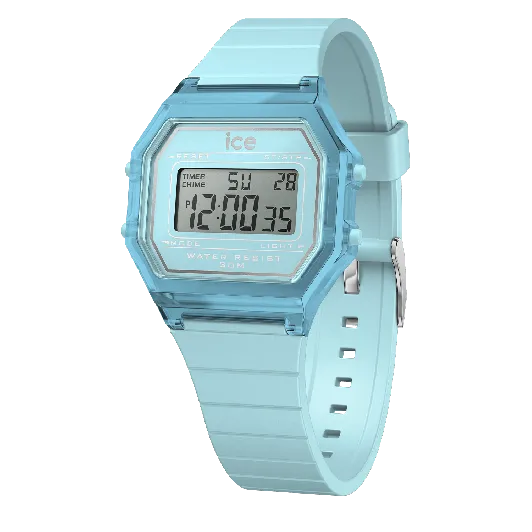 Ice Watch® Digital 'Ice Digit Retro - Sky Blue - Clear' Kind Uhr (Small) 022888