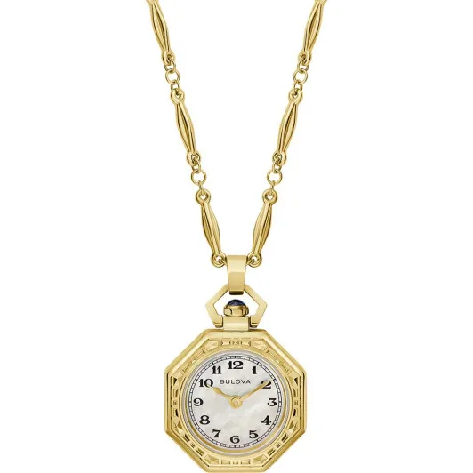 Bulova® Analogue 'Rubaiyat Pendant Necklace' Women's Watch 97L182