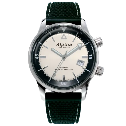 Alpina® Analoog 'Seastrong diver heritage' Heren Horloge AL-525S4H6