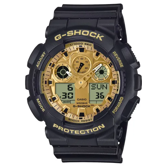 Casio® Analogue-digital 'G-shock' Men's Watch GA-100GGB-1A9ER