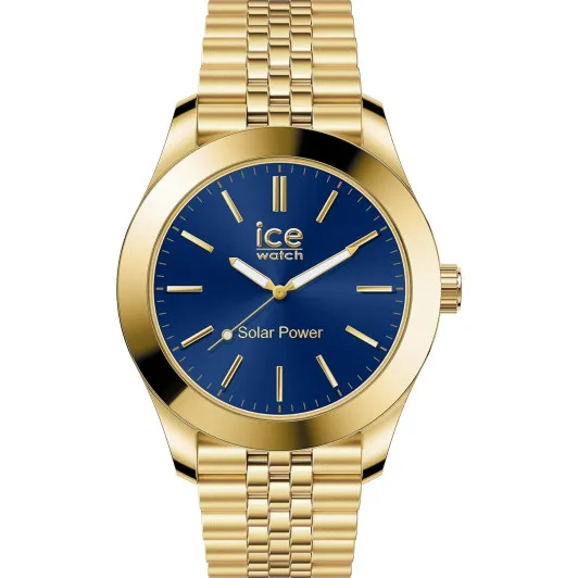 Ice Watch® Analogue 'Ice Steel - Gold Blue' Men's Watch (Medium) 023798