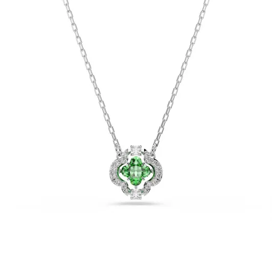 Swarovski 'Una Sparkling Dc' Women's Base Metal Necklace - Silver 5757785