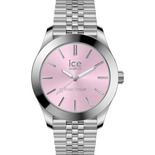 Ice Watch® Analogique 'Ice Steel - Silver Light Pink' Femmes Montre (Petite) 023790