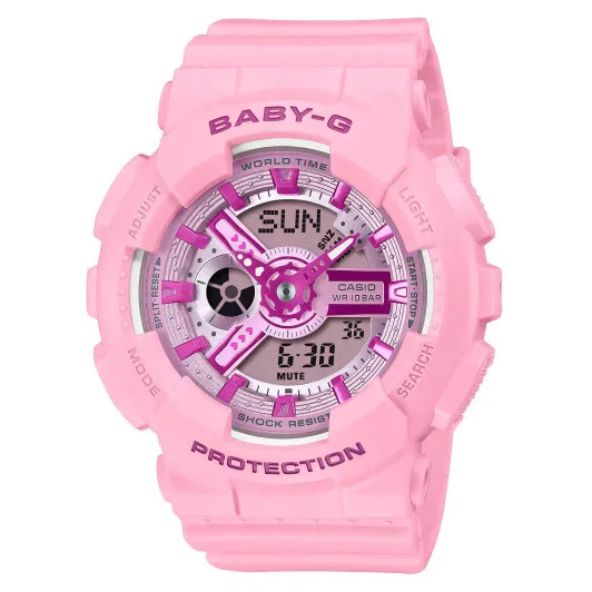 Casio® Analogue-digital 'Baby-g' Women's Watch BA-110YK-4AER