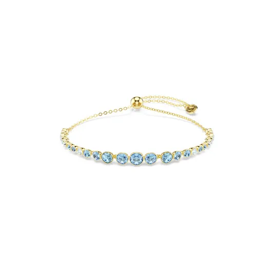 Swarovski 'Imber Tennis Emily' Women's Gold Plated Metal Bracelet - Gold 5757824