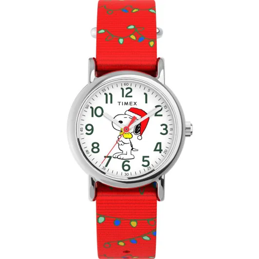 Timex® Analogue 'Peanuts Weekender' Unisex's Watch TW2Y39500