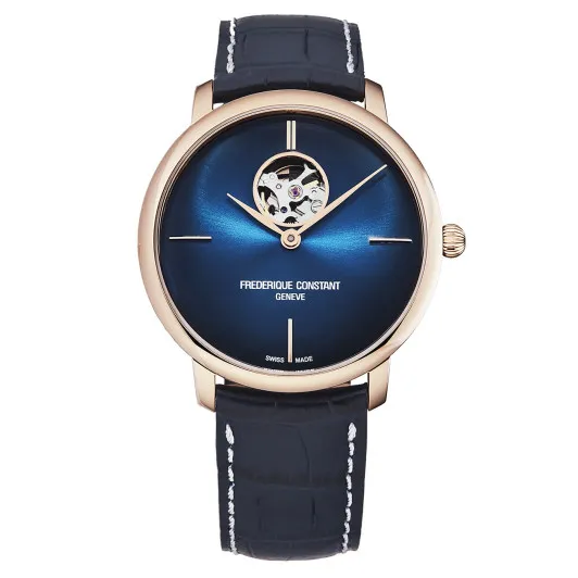 Frederique Constant® Analogique 'Slimline Heart Beat' Hommes Montre FC-312NS4S4
