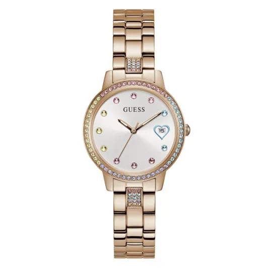 Guess® Analogue 'Three Of Hearts' Women's Watch GW0657L3