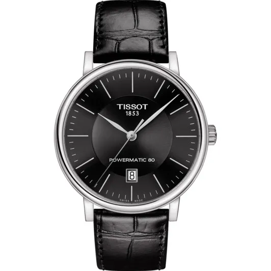 Tissot® Analogue 'Carson Premium Powermatic 80' Men's Watch T1224071605100