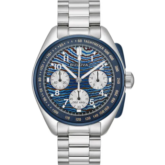 Bulova® Chronograph 'Lunar Pilot Timascus Limited Edition' Men's Watch 98A329
