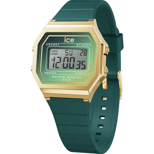 Ice Watch® Digitaal 'Ice digit retro - verdigris glow' Dames Horloge (Small) 023307