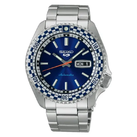 Seiko® Analogue 'Checker Flag Special Edition' Men's Watch SRPK65K1