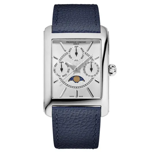 Frederique Constant® Multi Dial 'Classics Carrée Moonphase' Men's Watch FC-265S4C6
