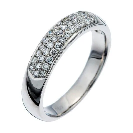 Orphelia® Women's Whitegold 18C Ring - Silver RD-3356