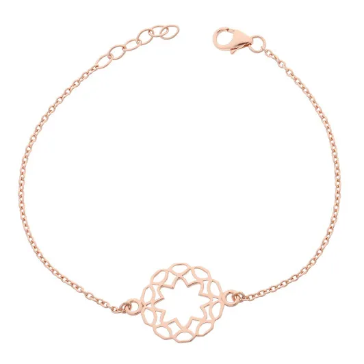 Orphelia® 'Jasmine' Damen Sterling Silber Armbänd - Rosé ZA-7076/1