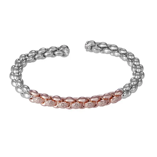Orphelia® 'Jada' Damen Sterling Silber Armbänd - Silber/Rosa ZA-7395