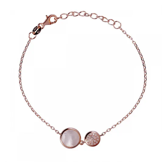 Orphelia® 'Anise' Damen Sterling Silber Armbänd - Rosé ZA-7431