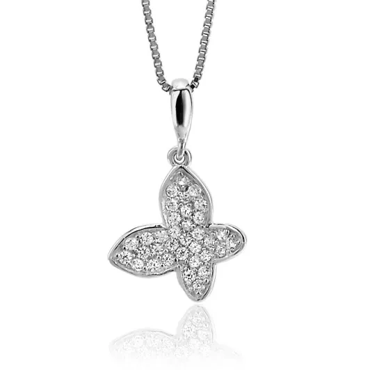 Orphelia® 'Jolie' Damen Sterling Silber Halskette mit Anhänger - Silber ZH-7044