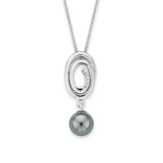 Orphelia® 'Eden' Damen Sterling Silber Halskette mit Anhänger - Silber ZH-7116