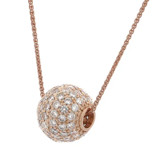 Orphelia® Damen Sterling Silber Halskette mit Anhänger - Rosé ZH-7235/RG