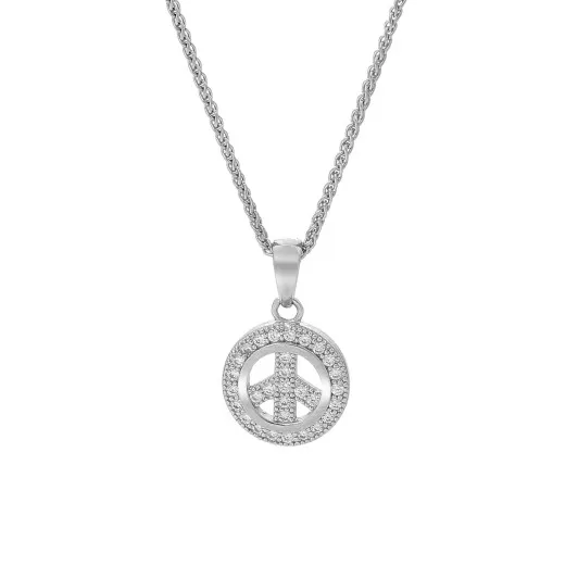 Orphelia® Damen Sterling Silber Halskette mit Anhänger - Silber ZH-7336