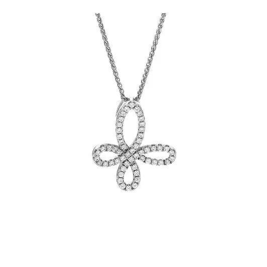 Orphelia® Damen Sterling Silber Halskette mit Anhänger - Silber ZH-7350