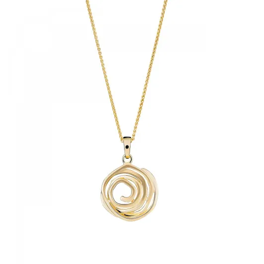 Orphelia® 'Apolline' Damen Sterling Silber Halskette mit Anhänger - Gold ZH-7500/G