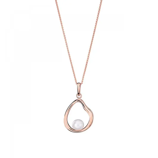 Orphelia® 'Baptiste' Women's Sterling Silver Chain with Pendant - Rose ZH-7507/RG