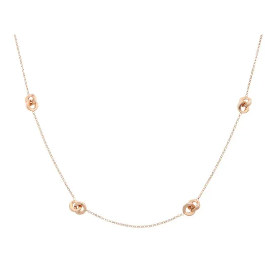 Orphelia® Damen Sterling Silber Halsband - Rosé ZK-7177/RG