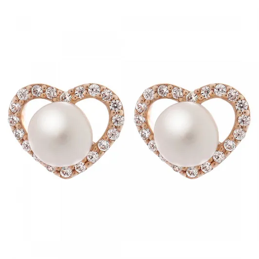 Orphelia® 'Alberte' Damen Sterling Silber Ohrstecker - Rosé ZO-7233/RG