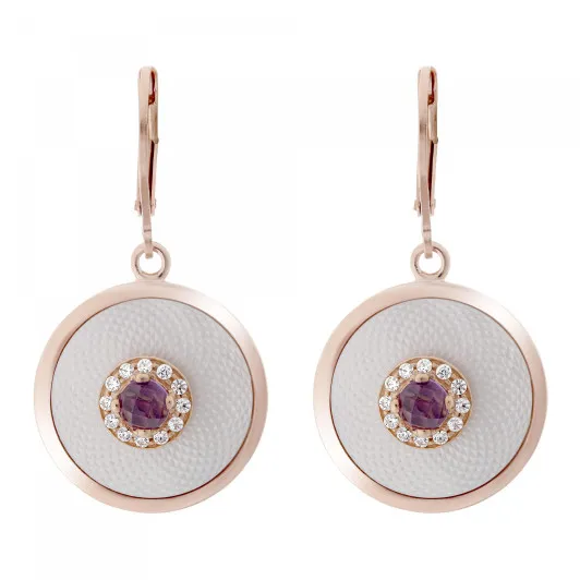 Orphelia® 'Fia' Damen Sterling Silber Ohrhänger - Rosé ZO-7293