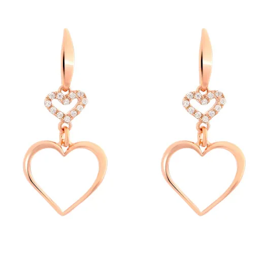 Orphelia® 'Alfina' Damen Sterling Silber Ohrhänger - Rosé ZO-7383