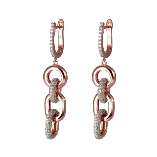 Orphelia® 'Berlina' Damen Sterling Silber Ohrhänger - Rosé ZO-7416