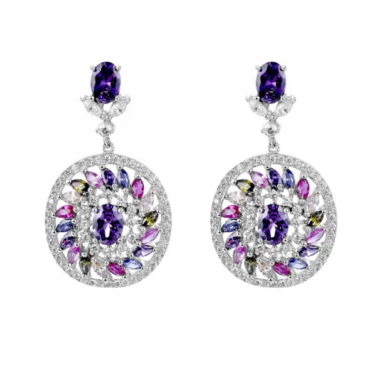 Orphelia® 'Enya' Damen Sterling Silber Ohrhänger - Silber ZO-7428