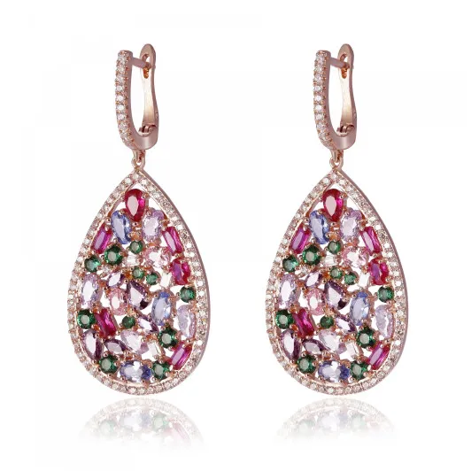 Orphelia® 'Elora' Damen Sterling Silber Ohrhänger - Rosé ZO-7429