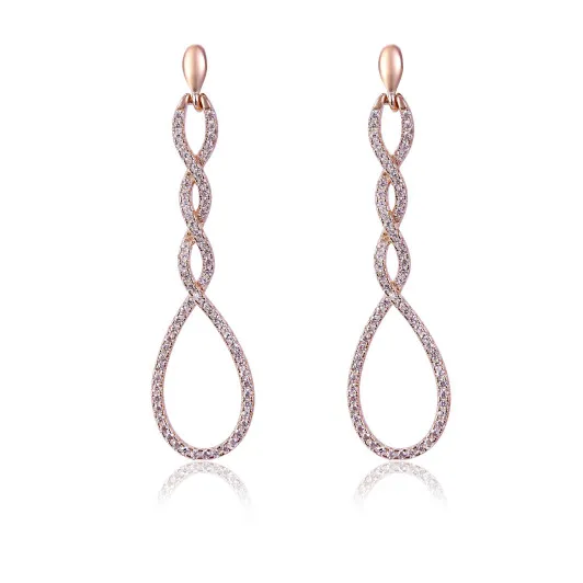 Orphelia® 'Aurora' Damen Sterling Silber Ohrhänger - Rosé ZO-7459