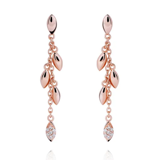 Orphelia® 'Loana' Damen Sterling Silber Ohrhänger - Rosé ZO-7505/RG