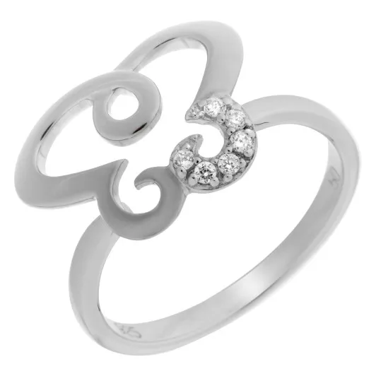 Orphelia® Damen Sterling Silber Ring - Silber ZR-7088