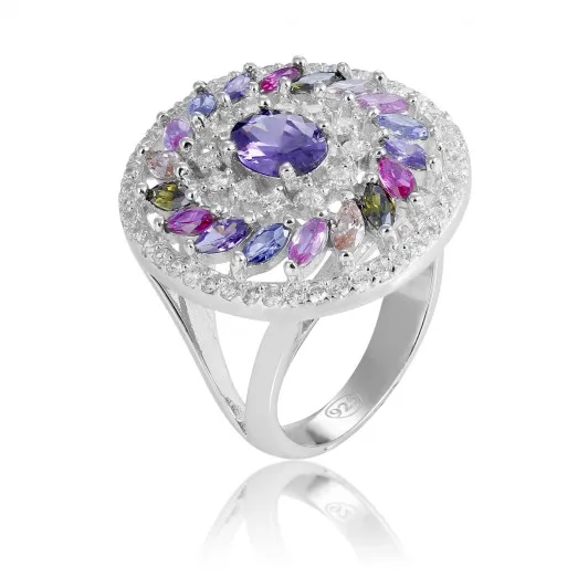 Orphelia® Damen Sterling Silber Ring - Silber ZR-7428