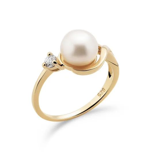 Orphelia® Damen Sterling Silber Ring - Gold ZR-7473