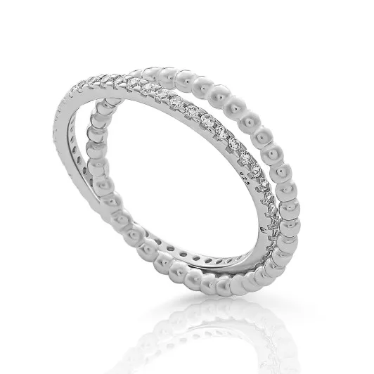 Orphelia® 'Everest' Damen Sterling Silber Ring - Silber ZR-7542