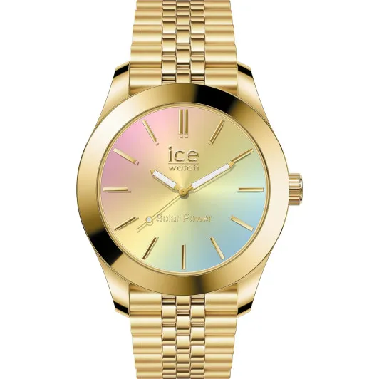 Ice Watch® Analogique 'Ice Steel - Gold Rainbow' Femmes Montre (Petite) 023992